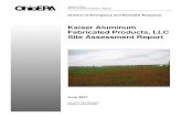 Kaiser Aluminum Fabricated Products, LLC Site … Report.pdfKaiser Aluminum Fabricated Products, LLC Site Assessment Report ... Hand Auger Soil Sample Surface Water/Sediment Sample