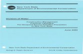 W New York State Department of Environmental … New York State Department of Environmental Conservation Division of Water Construction Management Practices Catalogue ...