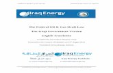 The Federal Oil & Gas Draft Law The Iraqi Government Version 2015/Iraq Federal Oil and Gas... · The Federal Oil & Gas Draft Law ... registered in accordance with the provisions of