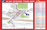 ALICE SPRINGS TOWN MAP - Central Australia · ALICE SPRINGS TOWN MAP TOURS ... Munga Munga B&B 0427 523 868 A30 19. Quest Alice Springs 08 8959 0000 I18 20. ... ˚JANE ROAD ˛ CARAVAN