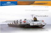 Marine Safety Investigation Report No. 192 · MARINE SAFETY INVESTIGATION No. 192 Independent investigation into the grounding of the Liberian registered bulk carrier Pactrader in