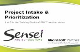 Project Intake & Prioritization - MPUG · Certified on entire technology stack + Project Management: •PMP/PMI-SP, MCP, ... Project Status and Portfolio Reporting ... Project Intake