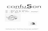 “The son of confusion” - eFanzines.com · “The Son of confusion ... letteringuide to letter titles, ... Three waterbugs, a centipede, and a dozing bellboy jumped out.