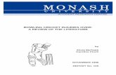 Bowling Cricket Injuries Over - Monash University CRICKET INJURIES OVER: A REVIEW OF THE LITERATURE by Alicia McGrath Caroline Finch NOVEMBER 1996 REPORT No. 105 ACCIDENT RESEARCH