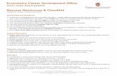 Economics Career Development Office Resume … Career Development Office 7235 Social Sciences Building | 1180 Observatory Drive | Madison, WI 53706 econcareers@ssc.wisc.edu | econ.wisc.edu/careers