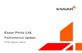 Essar Ports Ltd. · Hinterland for Essar Ports ... presentation or to reflect the occurrence of underlying events, even if the underlying assumptions do not come to fruition.