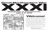 XXXIGreat Northeastern War - Province of Malagentiamalagentia.eastkingdom.org/gnew/wp-content/uploads/2017/...Fighter Support Lady Anna Serena Facilities Coordinator Lord Hoarr Dondersson
