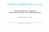 Australian Open Disclosure Framework - BMJ Quality & … · Australian Open Disclosure Framework ... surgery, physiotherapy or other intervention to affect an improvement in or cure