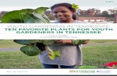 YOUTH GARDENING IN TENNESSEE: TEN … urban...W 362-D YOUTH GARDENING IN TENNESSEE: TEN FAVORITE PLANTS FOR YOUTH GARDENERS IN TENNESSEE Emily A. Gonzalez UT-TSU Extension Agent, Knox