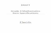 Grade 4 Mathematics Item Specifications - FSA Portal · 5. Multiselect – The student is ... students check their answers to problems using a different method, and ... Grade 4 Mathematics