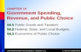 Chapter 14 Government Spending, Revenue, and Public …images.pcmac.org/SiSFiles/Schools/AL/MadisonCity/BJHigh/Uploads... · CHAPTER 14 Government Spending, Revenue, and Public Choice