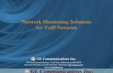 VoIP Network Monitoring Solutions - GL€™s Network Monitoring Solutions • VoIP Non-Intrusive Monitoring System • VoIP Intrusive Monitoring System • TDM Non-Intrusive Monitoring