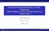Operations Research Problems in Power Engineering: … - Bienstock Plenary Lecture.pdfRobust Network control through Disjunctive ... Glover, Sarma, ... Operations Research Problems