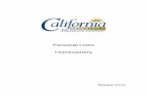 Personal Lines Homeowners - calmutual.comcalmutual.com/Personal Lines Underwriting Manual7-12.pdf · California Mutual Insurance Company Homeowners Program HO 00 03 SPECIAL FORM –