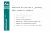 TECHNISCHE UNIVERSITÄT Hardware Architecture of (Wireless ... · Hardware Architecture of (Wireless) Communication Systems Functionality of network elements Control vs. user plane