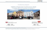 OWHC Regional Conference 2016 - Stadt Regensburg · Regional Secretariat Northwest Europe and North America . Coordinator of the event and editor of the report: Monika Göttler &