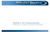 HSPA+ AT Commands - Elecom Electronics Supply AT-command.pdf · HSPA+ AT Commands Reference Guide Firmware 12.00.024 3. ... Call Control ... GSM Audio and UMTS Codec #CODEC ...