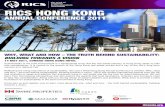 RICS HONG KONG - HKIPM HK Conf e-flyer 20110215.pdf · RICS HONG KONG ANNUAL CONFERENCE 2011 Time Preliminary Programme Opening 1st Panel Discussion - Is there a value proposition