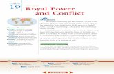 Chapter 19: Royal Power and Conflict - PBworks 19 Royal Power and Conflict 481 ... Alejandro, was ecstatic. ... Elizabeth I as England’s queen against the pope’s
