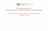 Programme 5: Financial Accounting ... - National Treasury Indicator Descriptions... · • repository of all user and system requirements aligned to new legislation, ... Treasury,