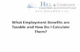 What Employment Benefits are Taxable and How Do I ... · What Employment Benefits are Taxable and How Do I Calculate ... •Within Parts, Divisions, ... – Supplementary Unemployment