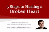 5 Steps to Healing a Broken Heart - Gabriel Gonsalves Steps to Healing a Broken Heart 1) Let your Heart Break Open Practice feeling the pain - if you can’t feel it, you can’t heal