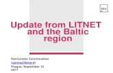Update from LITNET and the Baltic region - CESNET · Update from LITNET and the Baltic region . ... •Some optical switching (non-CDC) ... ROADM 9 ROADM OSC 9 10 OSC 10 ROADM 11