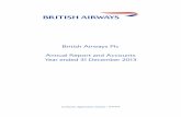 British Airways Plc Annual Report and Accounts … Airways Plc Annual Report and Accounts Year ended 31 December 2013 Company registration number : 1777777 British Airways Plc