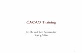 CACAO Training - Texas A&M University€¦ · CACAO Training Jim Hu and Suzi Aleksander Spring 2016 1. What is CACAO? • Community Assessment of Community Annotation with Ontologies
