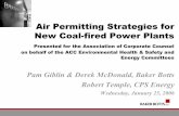 Air Permitting Strategies for New Coal-fired Power Plantslibrary.corporate-ir.net/library/12/129/129735/items/180578/... · Air Permitting Strategies for New Coal-fired Power Plants