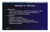 Module 6: Fortran - Eclipsewiki.eclipse.org/images/d/df/Ptp-06-fortran.pdf · Module 6: Fortran Objective Learn what Photran is and how it compares to CDT Learn how to create a Fortran