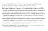 Challenges in diagnosis of people with mild cognitive ... · Challenges in diagnosis of people with mild cognitive impairment ... VCI = vascular cognitive impairment. ... (GDS 4 or