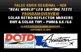 PROGRAM OVERVIEW SOLAR RETRO … overview solar retro-reflector markers rwy & solar twy ... reil - odal - legacy rwy–6.6a ccr . 1 kw twy aps, ... interim report, ...