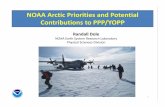 NOAA Arctic Priorities and Potential Contributions to … · NOAA Arctic Priorities and Potential Contributions to PPP/YOPP ... CVP Ice Prediction ... Improve Observations XX XX XX