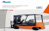 Wheel Electric Forklift Trucks - KMH Systems · 4 Wheel Electric Forklift Trucks ... of steer axle angle and activates main logic to control drive motor ... twin drive axle effctively