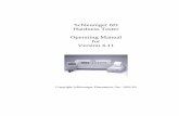 Schleuniger 6D Hardness Tester Operating Manual for … · Hardness Tester Operating Manual for ... keyboard is available from Schleuniger Pharmatron as an option. Any RS232 compatible