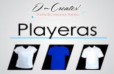 Playeras - Iniciodcreatex.com/Catalogos/CatPlayera.pdfCABALLERO Dry-ﬁt 100% Poliéster Ideal para: Sublimado, Serigrafía, Bordado, Vinil Textil y Transfer