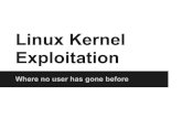 Linux Kernel Exploitation - Rensselaer Polytechnic …security.cs.rpi.edu/~candej2/kernel/kernel_exploit.pdfBackground A kernel is: the main OS program to run after boot a giant C