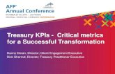 Treasury KPIs - Critical metrics for a Successful ... KPIs - Critical metrics for a Successful Transformation ... To plan, monitor and control ... Doran held several operations and