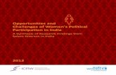 Opportunities and Challenges of Women's Political ... Message It is with great excitement that we launch this important publication, “Opportunities and Challenges of Women’s Political