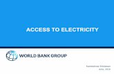 ACCESS TO ELECTRICITY - Ministry of Foreign Affairs … Bank Group (WBG) Pacific Energy Program Pacific Energy Conference June 2016 • The WBG in Timor-Leste, Papua New Guinea and