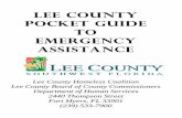 Lee county Pocket Guide To Emergency assistance Coalition Booklet.pdf · Pocket Guide To Emergency assistance ... 12175 Stringfellow Road, Pine Island ... 332-0417 2232 Grand Avenue