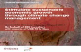 Stimulate sustainable economic growth through climate ... · CARBON DISCLOSURE PROJECT Stimulate sustainable economic growth through climate change management Iberia 125 Climate …