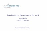 Service Level Agreements for VoIP - Telchemy 2005 - Alan Clark.pdf · Passive test for IP SLA • Most effective for end-to-end measurement • Embedded quality monitoring function