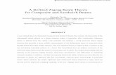 A Refined Zigzag Beam Theory for Composite and Sandwich Beams · A Refined Zigzag Beam Theory for Composite and Sandwich Beams ... Timoshenko Beam Theory as a proper ... shear stress