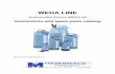 Atlas Copco WEDA 60 parts instructions - Maskinsalg As · Check for misalignment or binding of moving parts, breakage of parts, and any other condition that may affect the pumps operation.