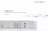 JÜNGER AUDIO - MANUAL - Aspen Media€¦ · C8000_161214.doc digital audio ... Analog I/Os based on sophisticated ADC and DAC technology ... “Schutzklasse1” in keeping with the