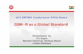 D4 GSM as a Global Standard - UIC - International union of ... · Member Electrical, Railway Board Indian Railways ... 5 -Training Institutes ... D4_GSM as a Global Standard.ppt