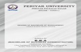 PERIYAR UNIVERSITY · PERIYAR UNIVERSITY PERIYAR PALKALAI ... L.M. Prasad, Principles of Management, Sultan Chand & Sons. REFERENCE BOOKS 1. DingarPagare, Business Management, Sulthan