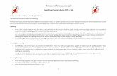 Fairlawn Primary School Spelling Curriculum 2015-16 · Fairlawn Primary School Spelling Curriculum 2015-16 1 ... Each Monday a list of 8-10 words is presented to ... Fairlawn Primary
